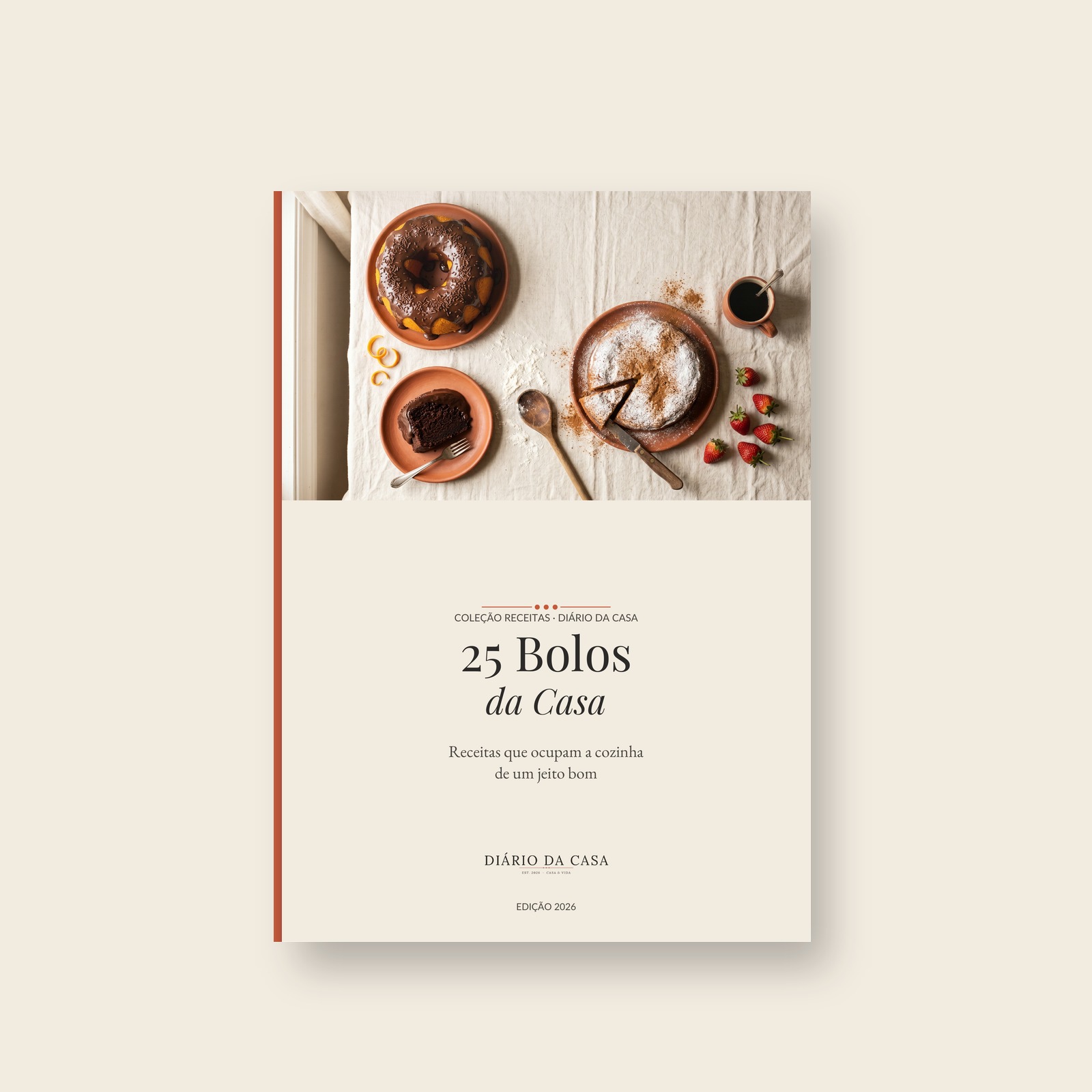 Capa do ebook 25 Bolos da Casa